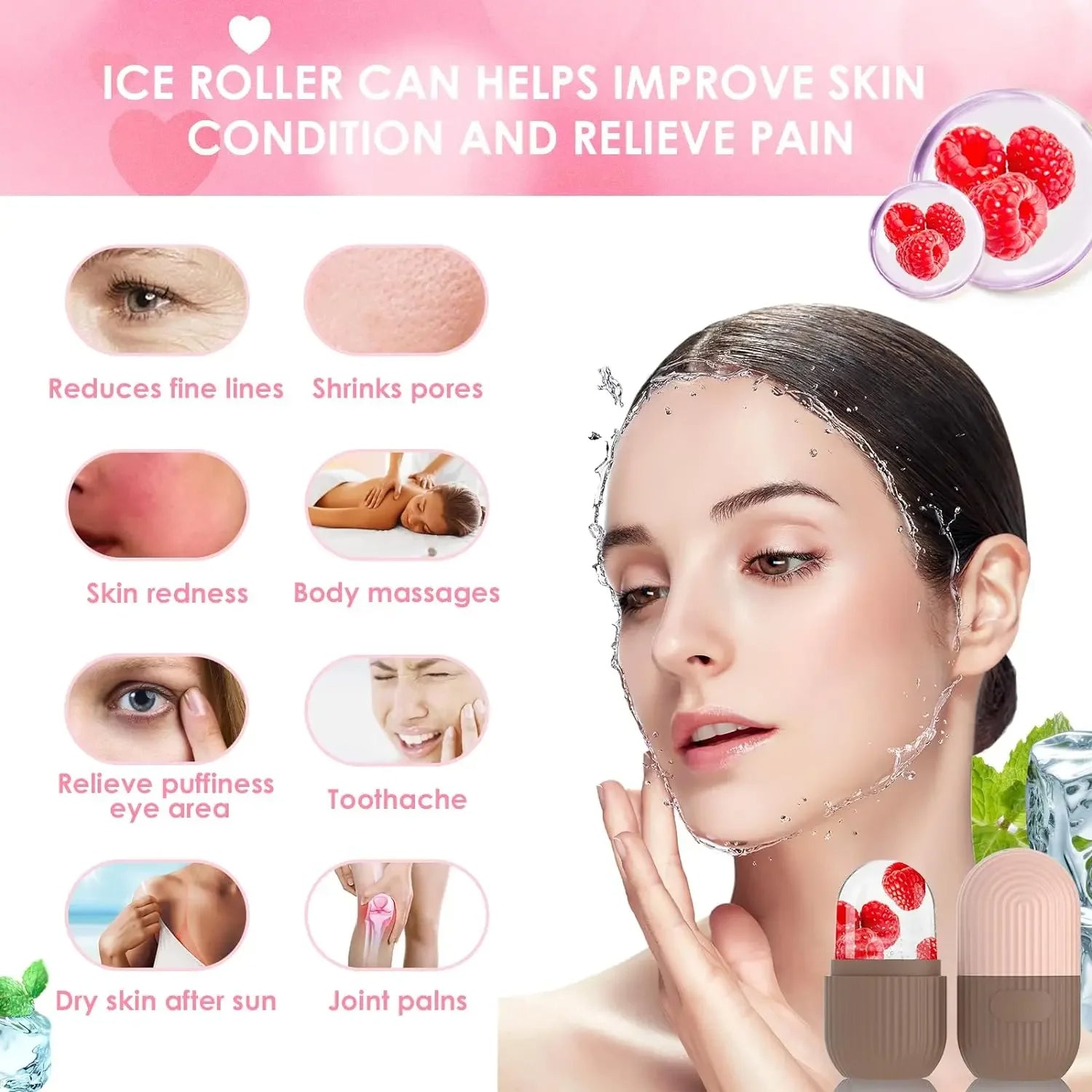 Ice Cube Roller With Scrub