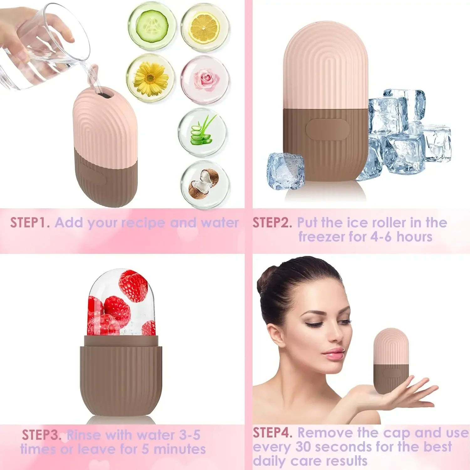 Ice Cube Roller With Scrub